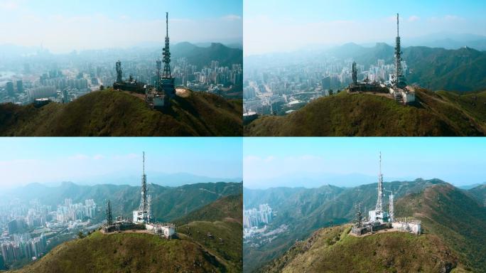 香港的通信天线基站4g发射塔