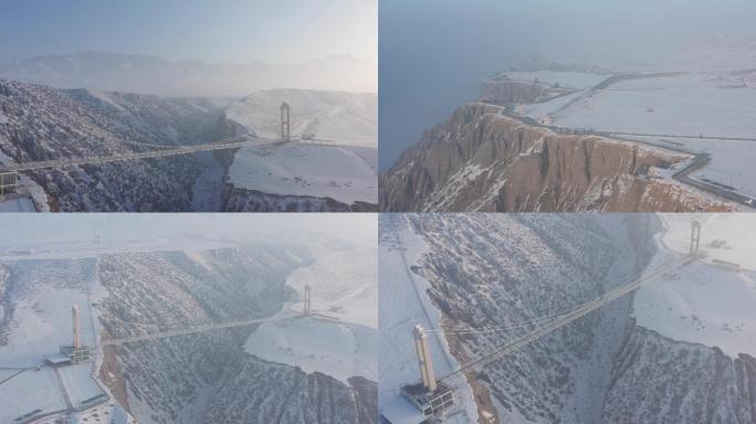 新疆冬日山脉