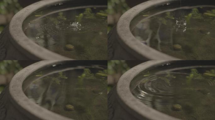 升格拍摄水滴水面06