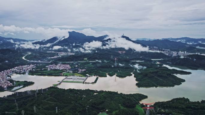 【航拍】深圳梧桐山云海深圳水库