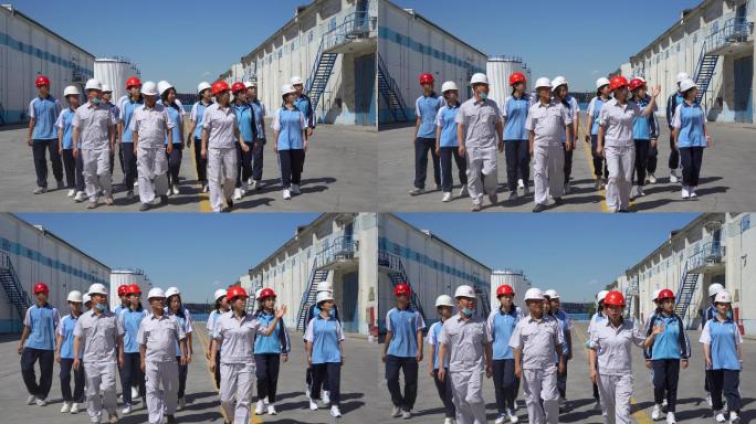 新疆学生参观工厂