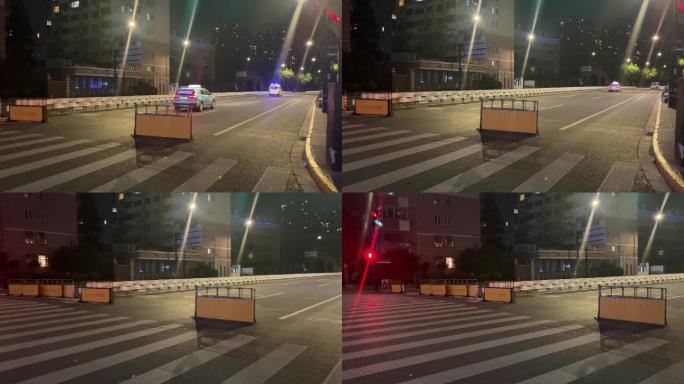上海封城中的封闭街道