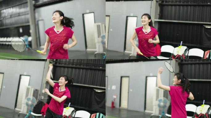羽毛球比赛前的热身准备