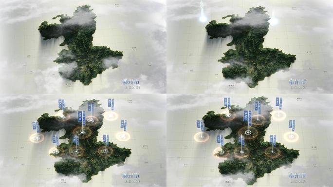 柳州市 3D地形
