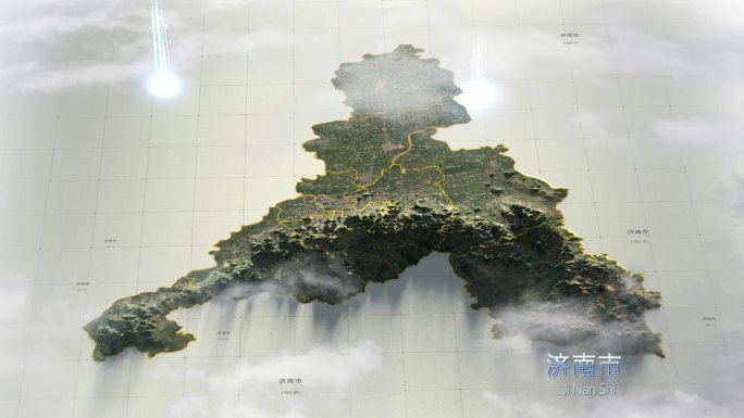济南市 3D地形