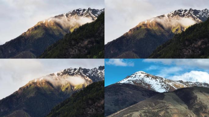 森林大自然流水风景山水自然山川云海