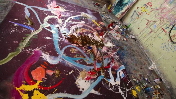艺术家的一生涂鸦刷墙彩绘