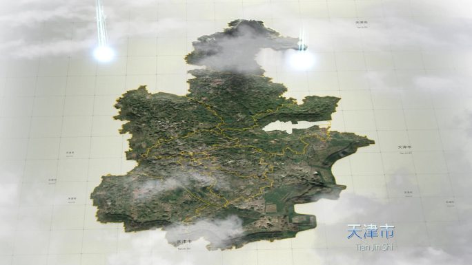 天津市 3D地形