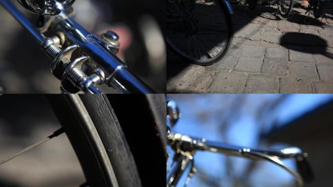 复古自行车中国老式自行车细节展示