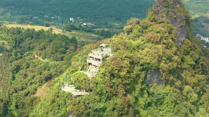 桂林 阳朔 相公山  航拍 漓江