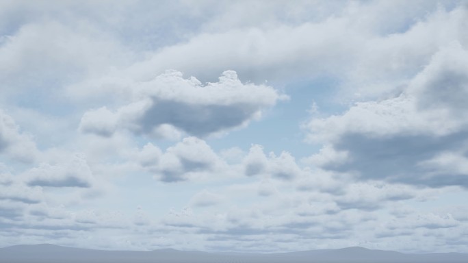 6K大屏天空云朵素材