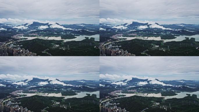 【航拍】深圳梧桐山大雨过后云海深圳水库