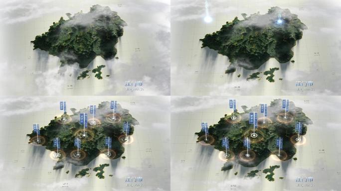 江门市 3D地形