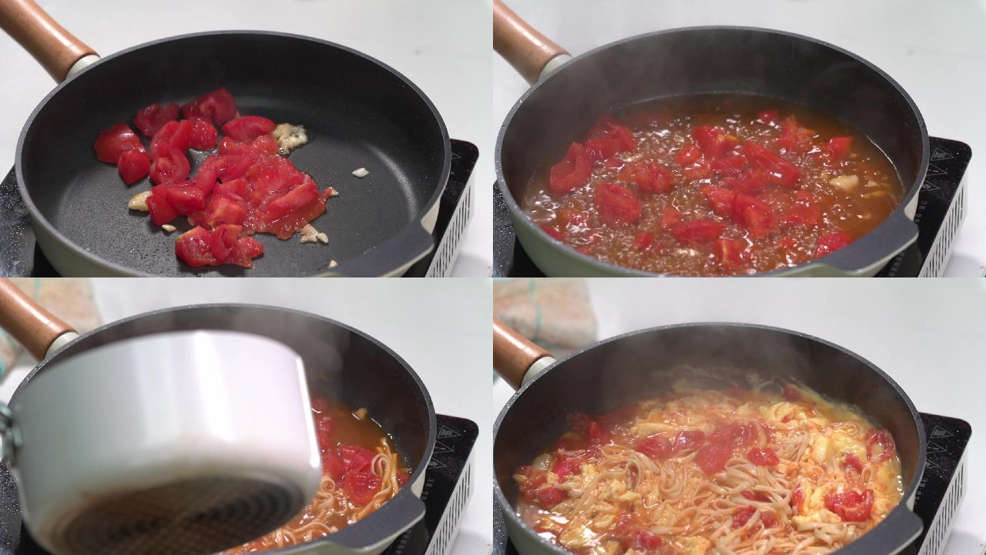 番茄鸡蛋面制作