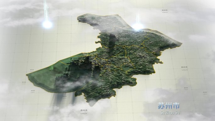 苏州市 3D地形