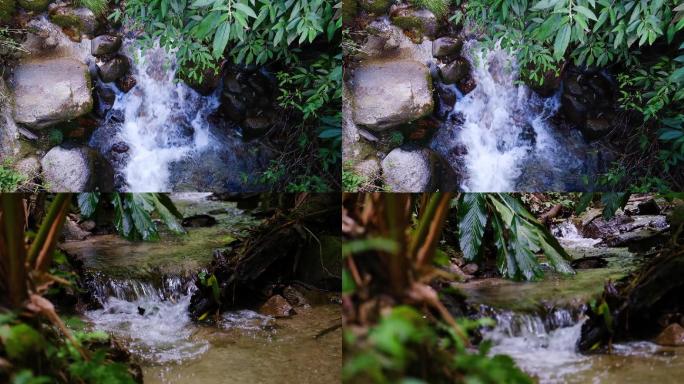 山间溪流泉水