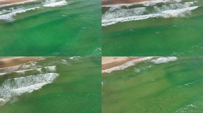碧绿色的海浪