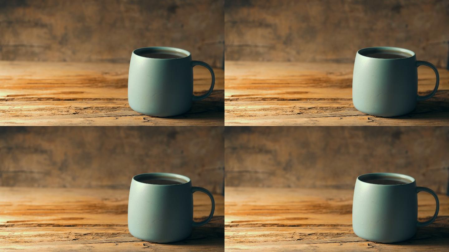 木桌咖啡杯咖啡杯