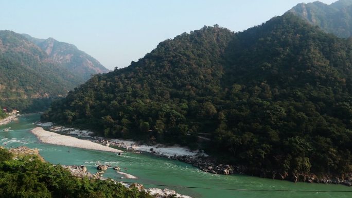 印度乌塔拉汗省Rishikesh恒河风景区