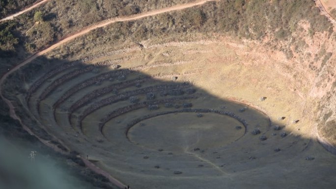 秘鲁印加帝国莫瑞moray圆形梯田遗址