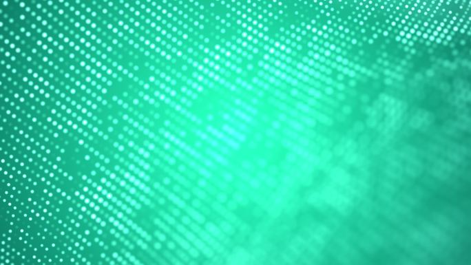 数字闪亮点背景，蓝绿色和白色二进制代码背景，数字在屏幕上移动，数字时代的概念。算法二进制，数据编码，