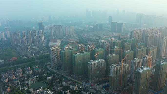 义乌城市建设航拍
