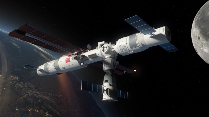 中国神舟十四空间站对接 中国宇航员