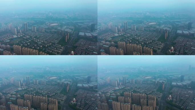 义乌城市建设航拍
