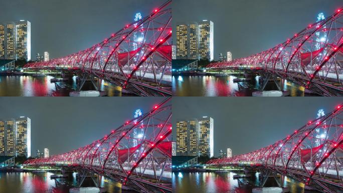 4K TL：新加坡城市的桥梁地标。