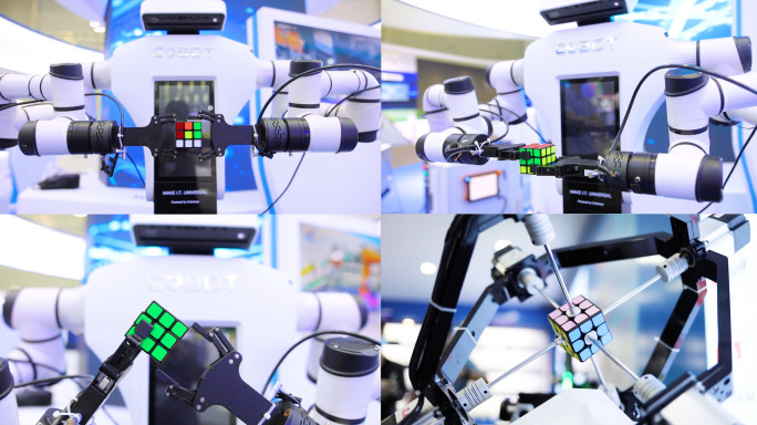 机器人玩魔方 中国科技