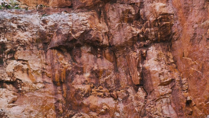 花岗岩岩壁实景拍摄视频