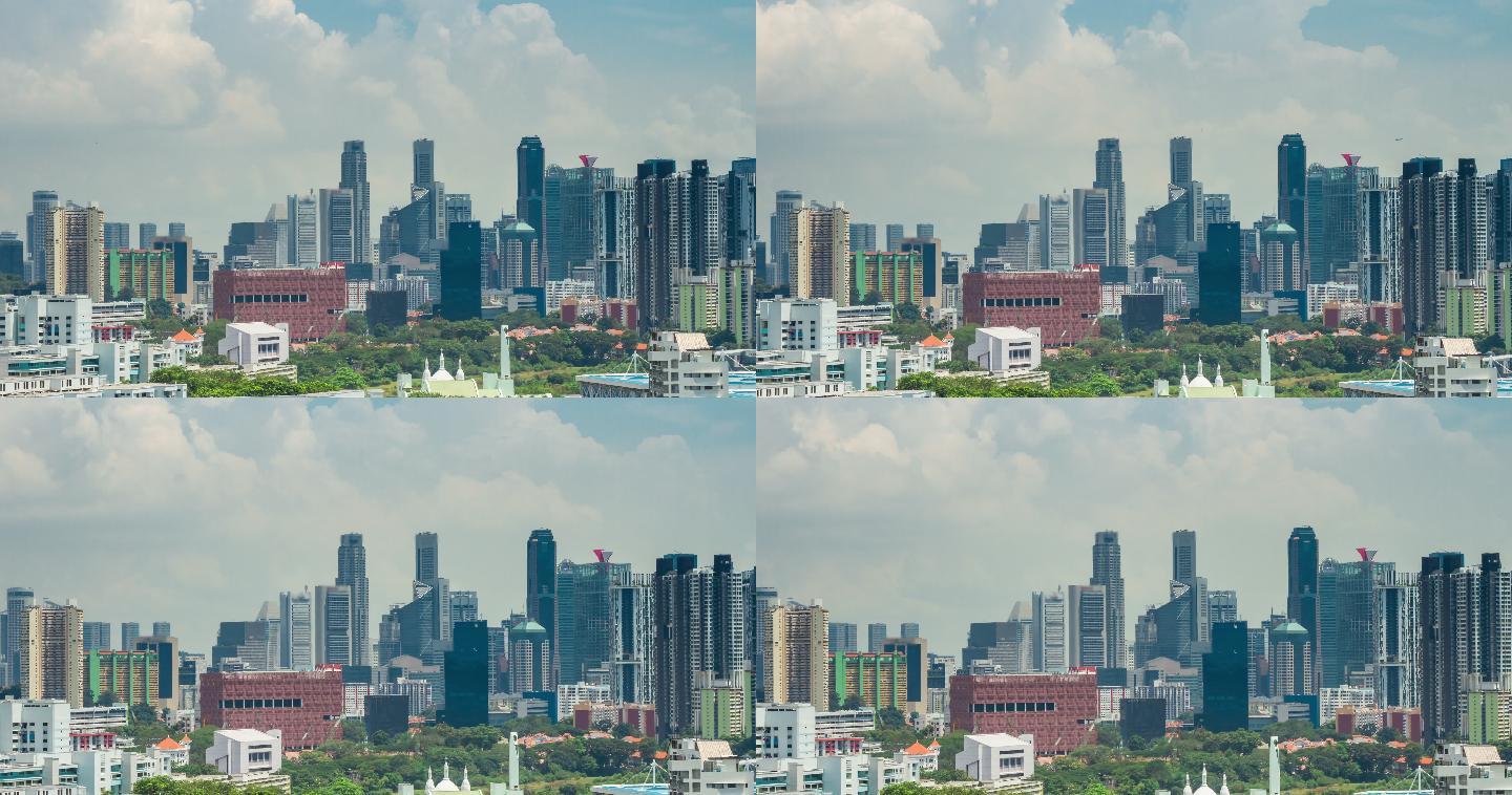 4K延时（4096X2160）：新加坡的城市景观（APPLE PRORES 422（HQ））。