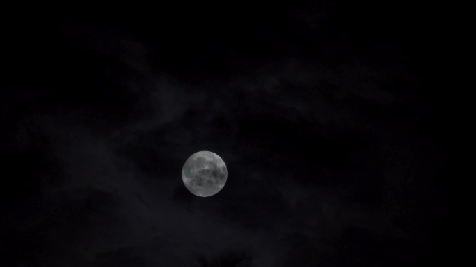 超级月亮满月延时视频素材