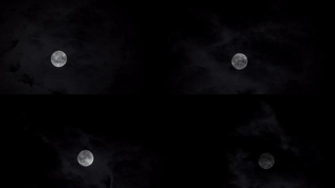 超级月亮满月延时视频素材