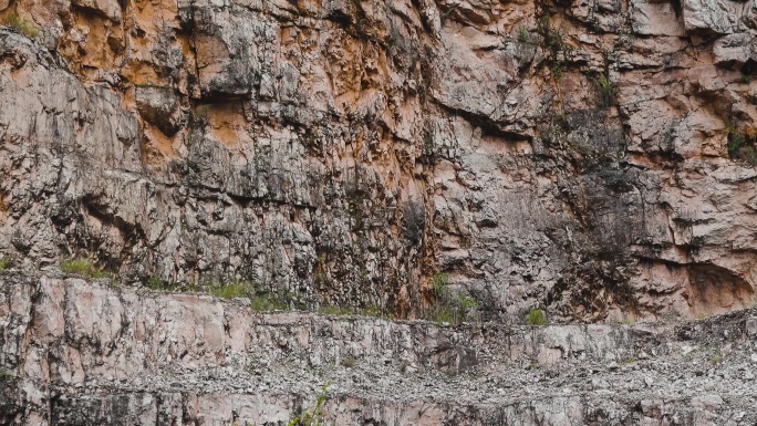 花岗岩岩壁实景拍摄