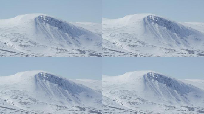 挪威令人惊叹的雪山景观
