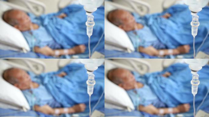 带静脉滴注器的住院患者