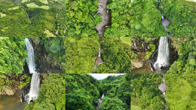 4K深圳马峦山瀑布合集9个视频