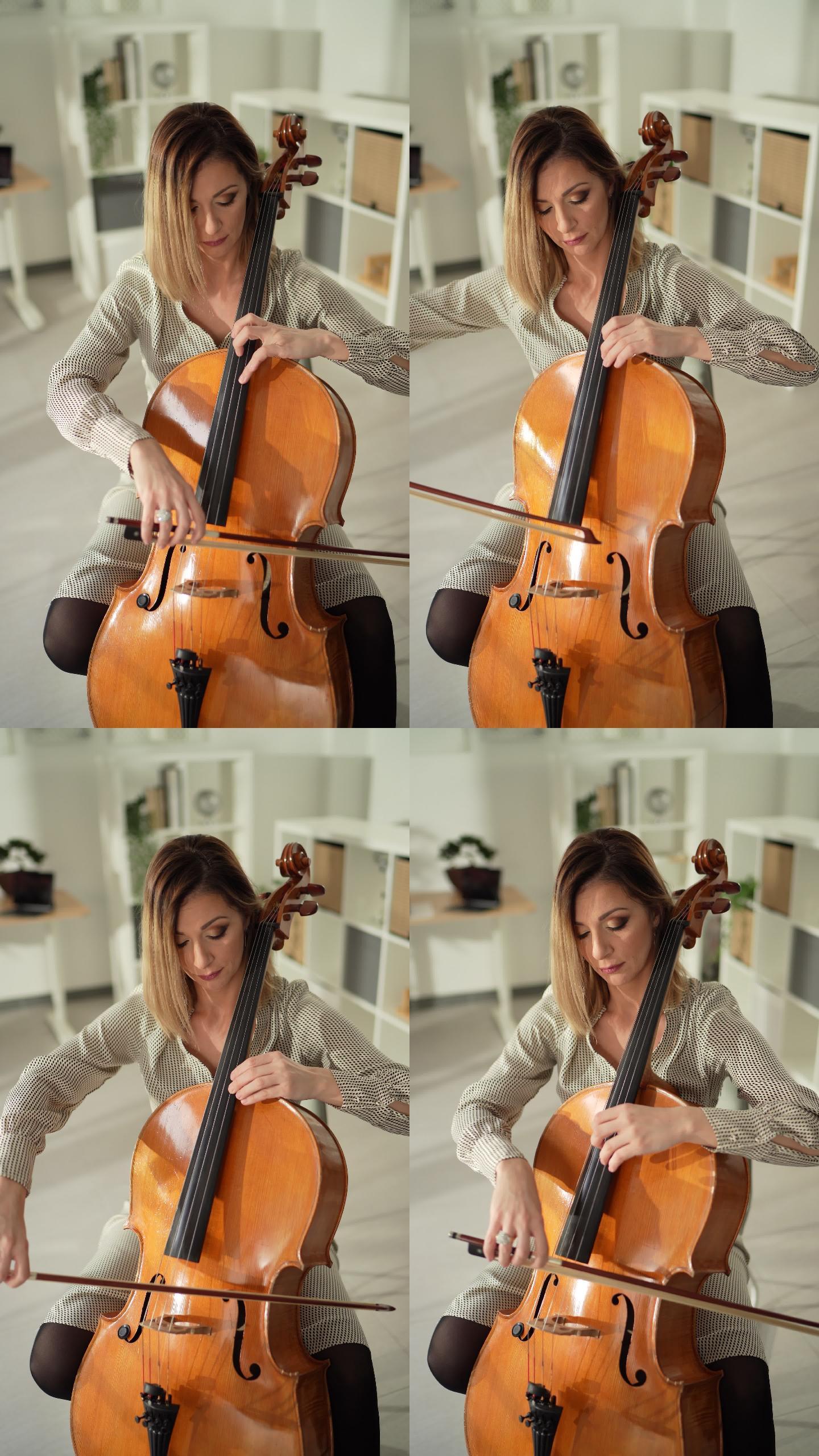 播放经典音乐大提琴