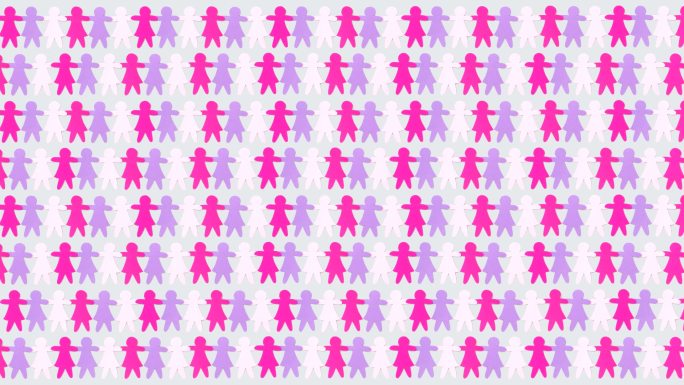 紫色纸女孩链紫色纸女孩人口比例失调