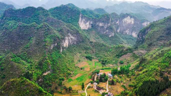 原始森林洞穴岩溶风光美景祖国大好河山高山