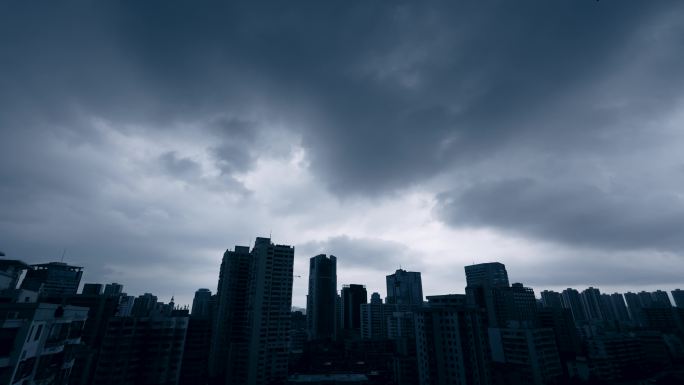 城市雨景-延时