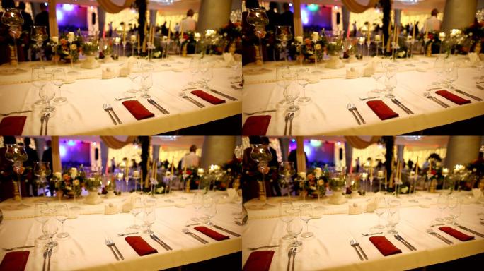 新婚之夜的餐桌装饰