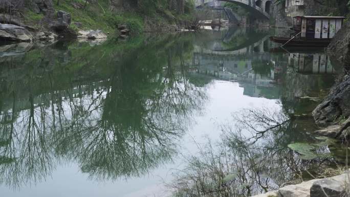 小桥流水人家 小船 水波倒影 故乡的河