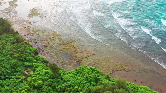 干净的海滩海浪素材4K已调色