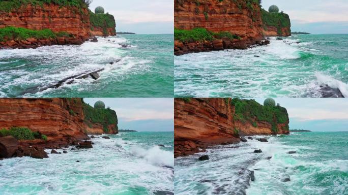 海浪冲击岩石4k 已调色