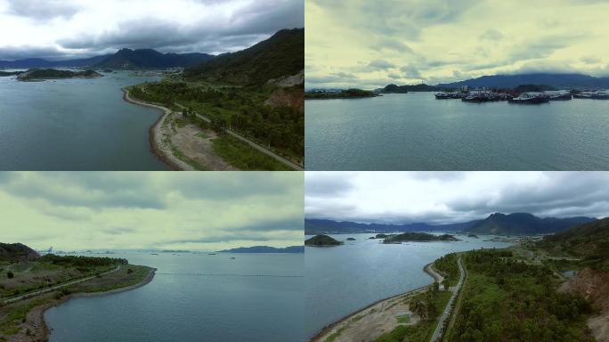 惠州大亚湾小桂码头航拍