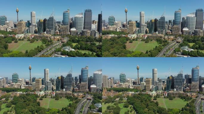 澳大利亚悉尼中央商务区鸟瞰图