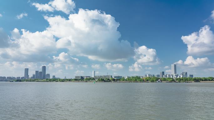 【4K】上海前滩和西岸艺术中心大气延时