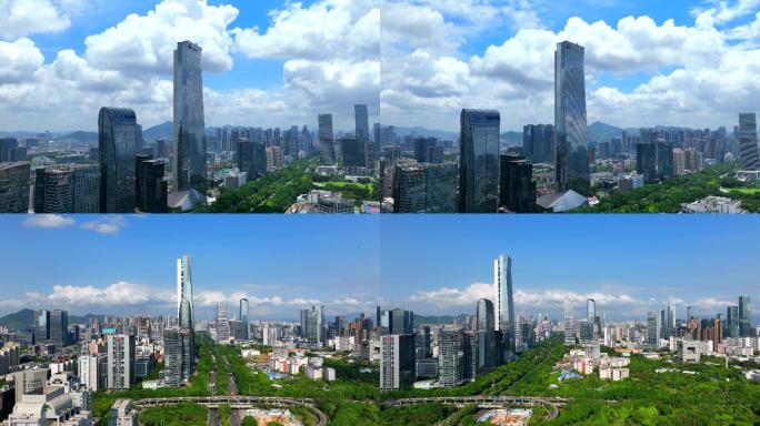 深圳汉京金融中心 腾讯大厦 航拍延时摄影
